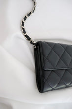 Load image into Gallery viewer, Chanel lambskin quilted flap wallet
