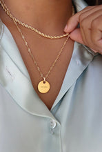 Load image into Gallery viewer, Prada golden circle necklace
