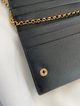 Load image into Gallery viewer, Black Prada leather continental wallet
