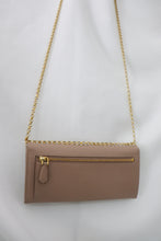 Load image into Gallery viewer, Prada Saffiano metal bar continental flap wallet
