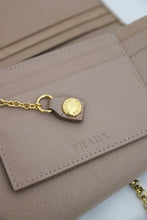 Load image into Gallery viewer, Prada Saffiano metal bar continental flap wallet
