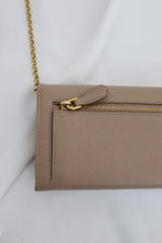 Load image into Gallery viewer, Prada Saffiano metal bar continental flap wallet
