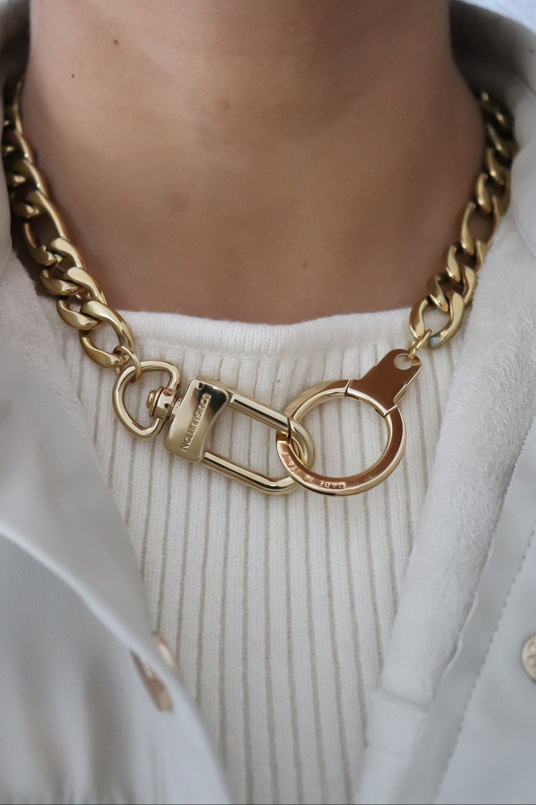 Louis Vuitton clasp necklace