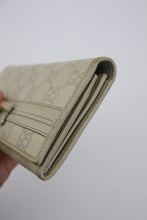 Load image into Gallery viewer, Gucci GG signature ribbon leather wallet
